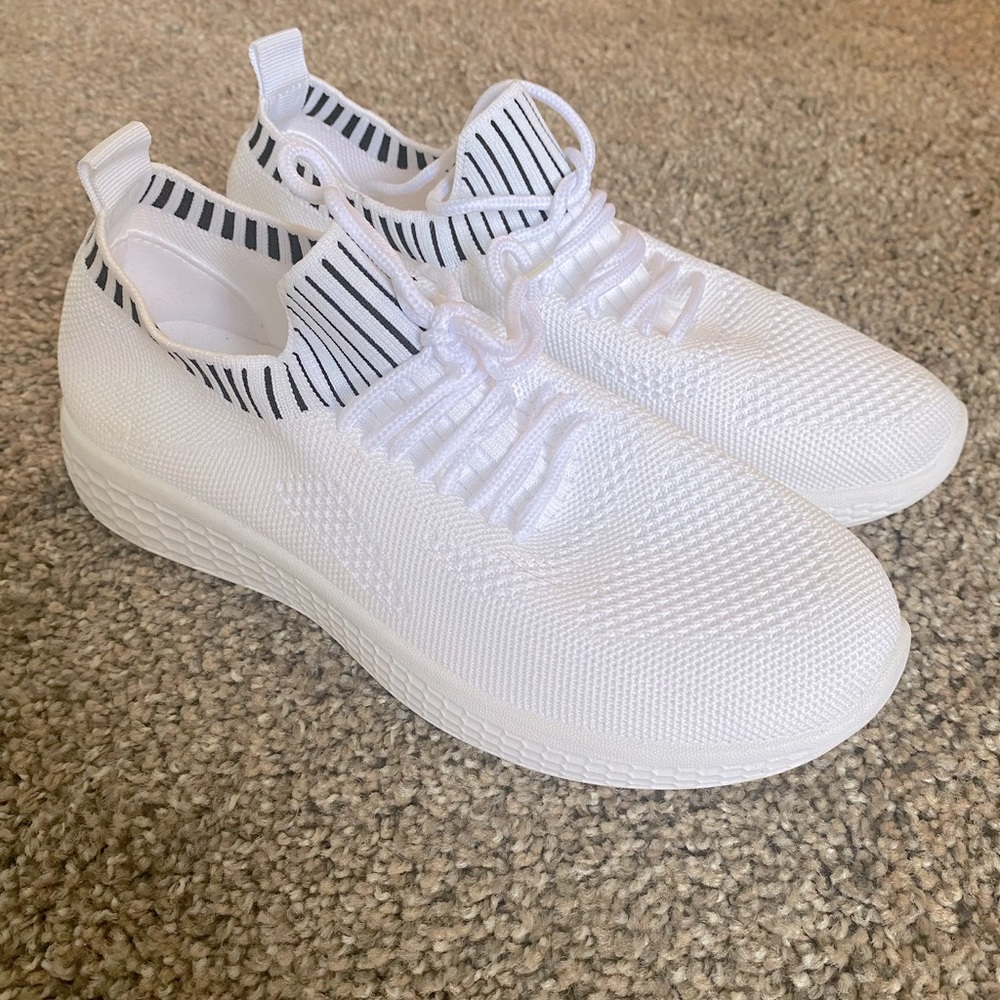 White sneakers